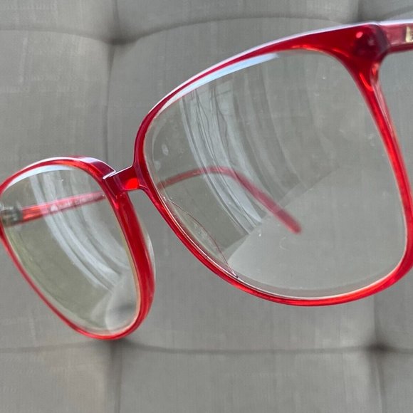 Vintage Liz Claiborne Unisex Eyeglasses Frame Red Tone LC60 R 145 Glasses - Picture 2 of 11